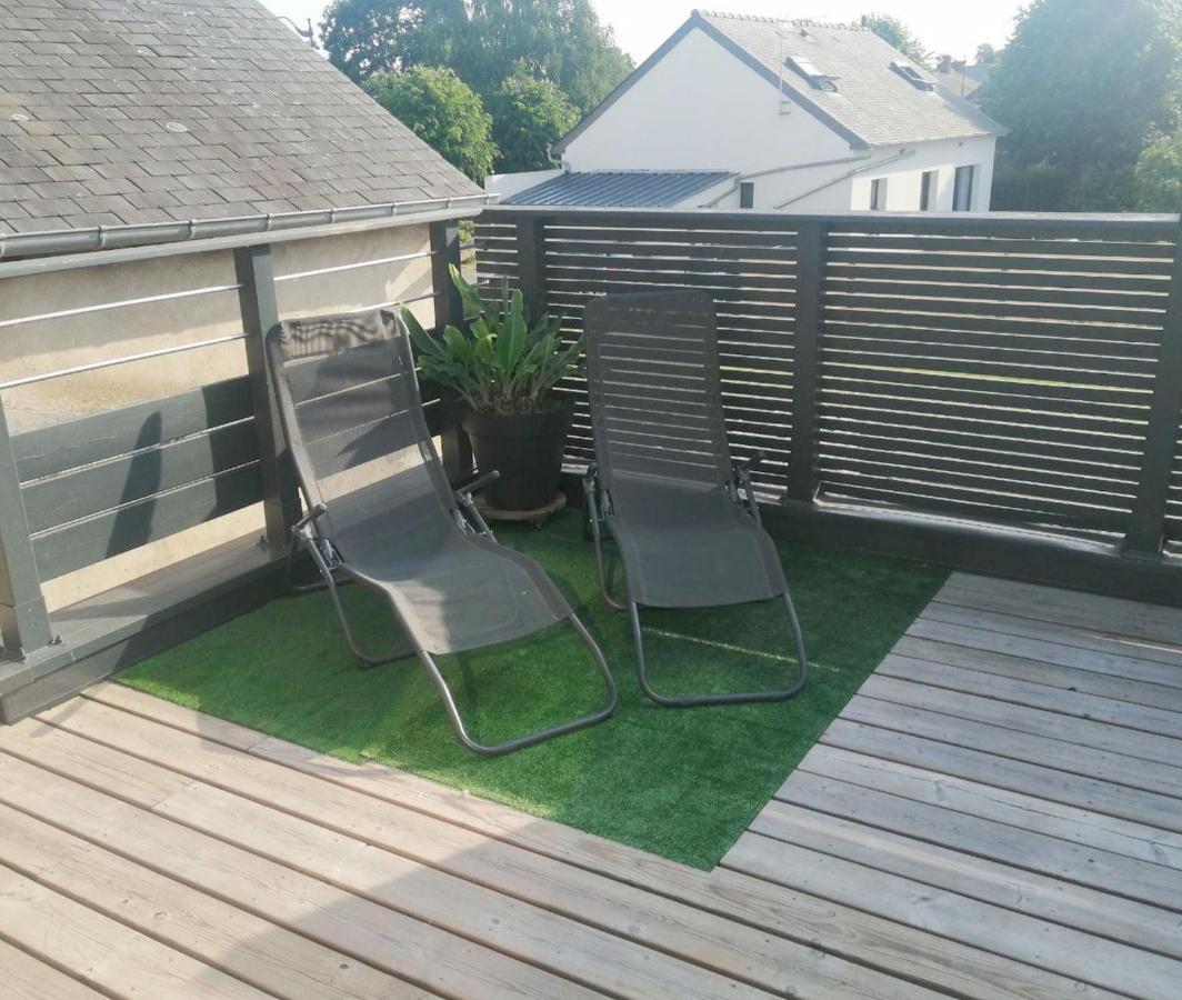 Gite La Terrasse Du 37 Breteil Exterior foto